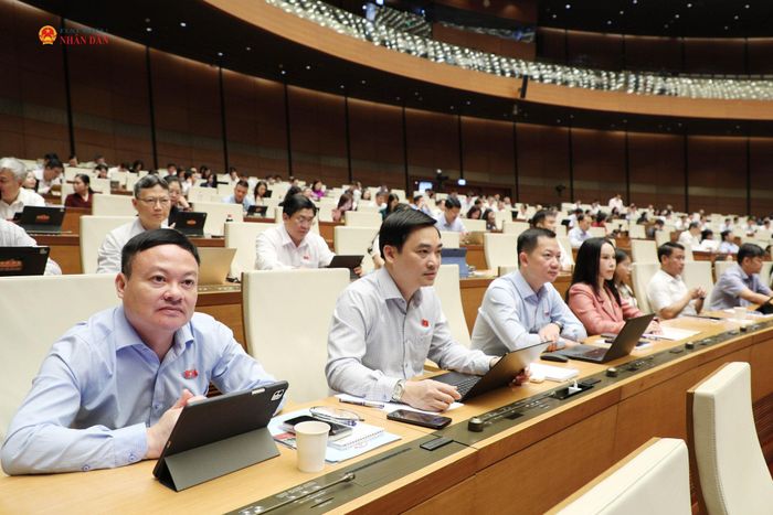 Các đại biểu tham dự phiên họp. Ảnh: Khánh Duy