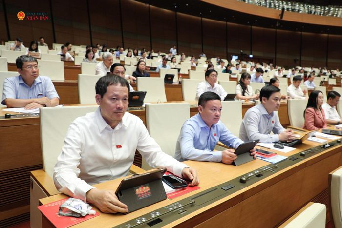 Các đại biểu tham dự phiên thảo luận tại hội trường. Ảnh: Khánh Duy