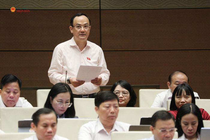 ĐBQH Nguyễn Ngọc Sơn (Hải Phòng) phát biểu. Ảnh: Khánh Duy