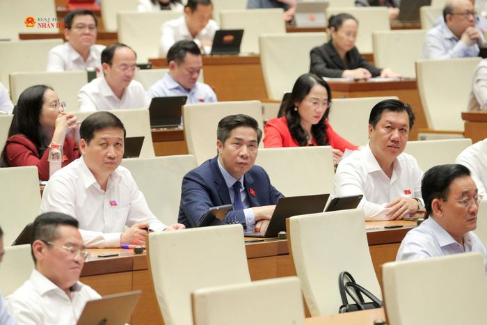 Các đại biểu tham dự phiên họp. Ảnh: Hồ Long