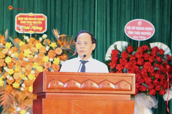 Ủy viên Ban Thường vụ Tỉnh ủy, Phó Chủ tịch Thường trực UBND tỉnh Nguyễn Linh phát biểu tại Lễ khai trương. Ảnh: Đồng Thưởng.