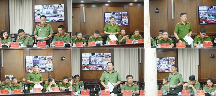 Đại diện chỉ huy các đơn vị phát biểu tham luận tại Hội nghị.