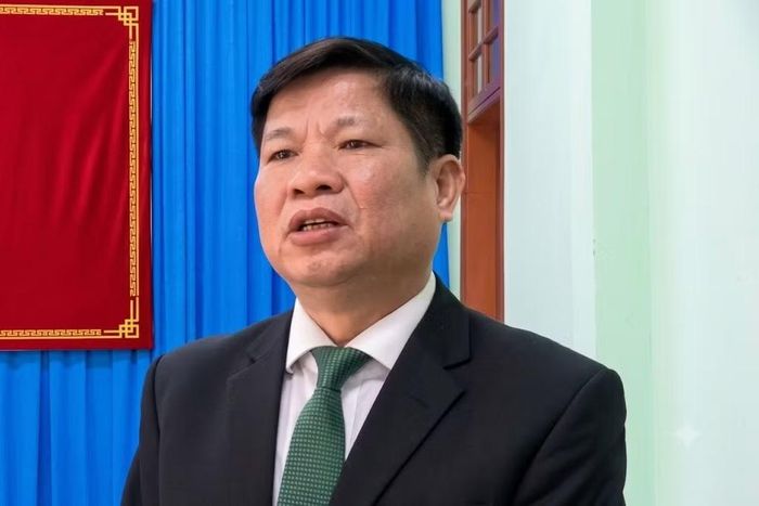 Bị can Phan Văn Linh, cựu Chủ tịch UBND huyện Triệu Phong cũ.