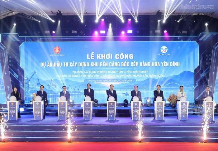 Khởi công dự án cảng hàng hóa 435 tỷ đồng tại Thái Nguyên. (Ảnh: Phương Nguyên/chinhphu.vn)