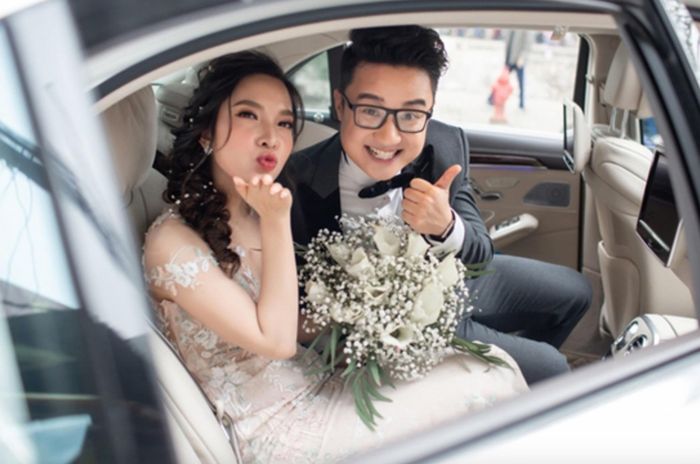 MC Sơn Lâm kết hôn với bà xã Lan Hương.