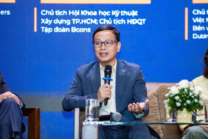 Ông Lê Như Thạch, Chủ tịch Hội Khoa học kỹ thuật xây dựng TP.HCM - Chủ tịch HĐQT Tập đoàn Bcons. (Ảnh: Đại Việt)