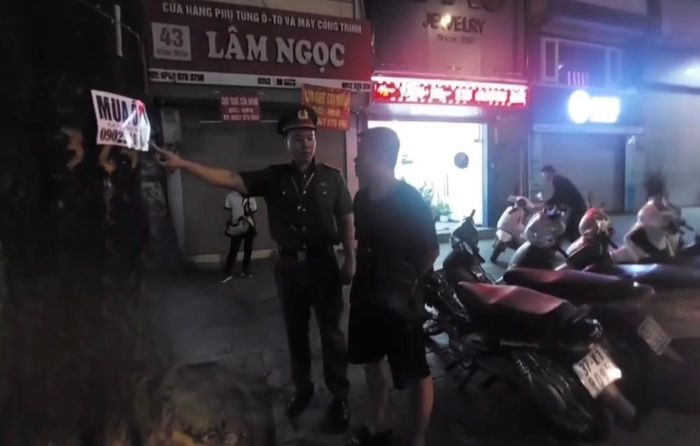 Anh Trần Quang D thừa nhận sai phạm tại chính nơi được camera ghi lại. Ảnh: Hoa Hiệp