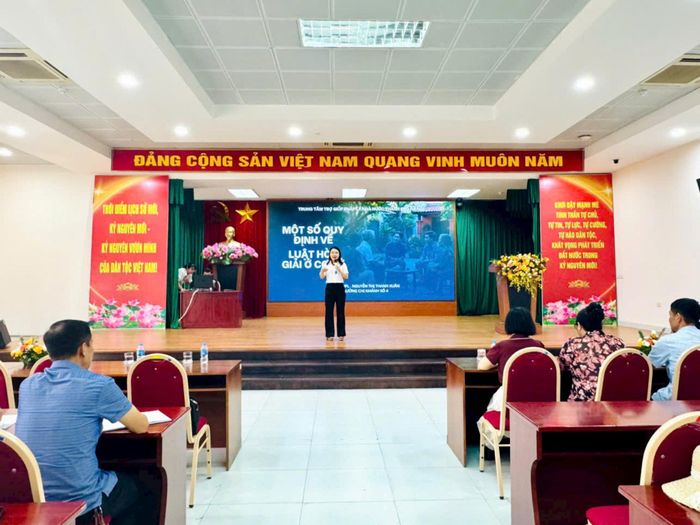 Các hoà giải viên tham dự hội nghị. Ảnh: Hồng Nhung