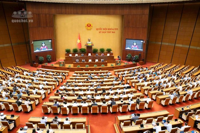Quang cảnh phiên thảo luận tại hội trường sáng 30-10. Ảnh: quochoi.vn