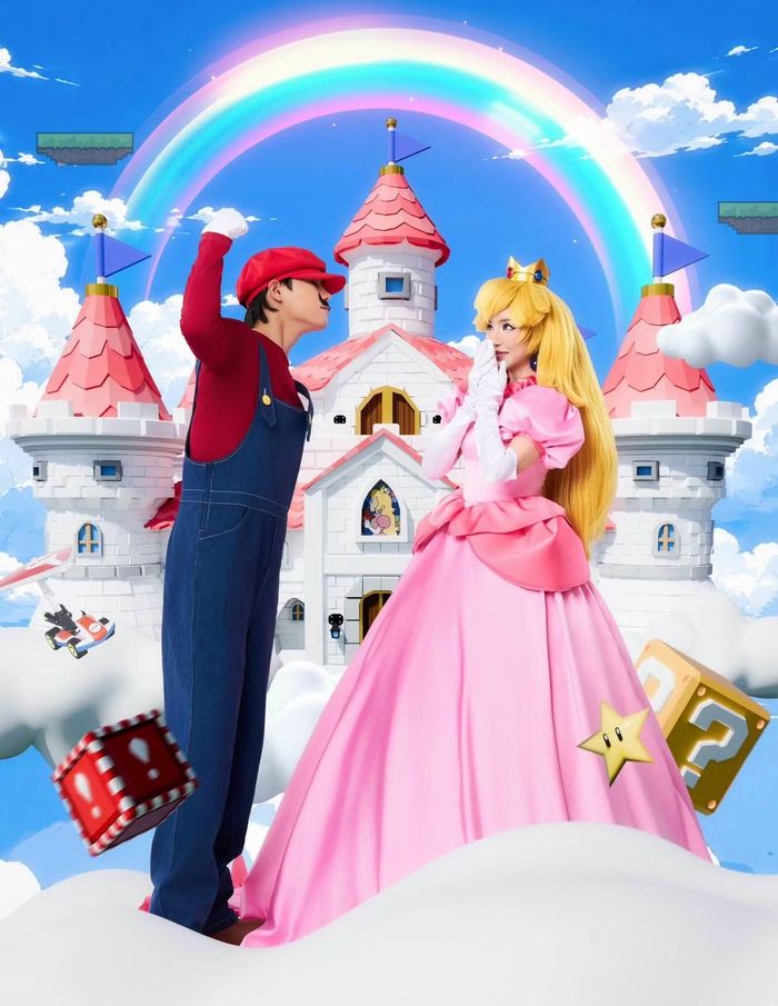 Tăng Duy Tân vào vai Mario, công khai đi giải cứu công chúa vương quốc Nấm Peach - Bích Phương.
