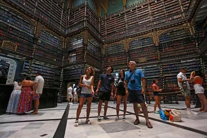 Real Gabinete Português de Leitura. Ảnh: Fabio Rossi/Agência O Globo.