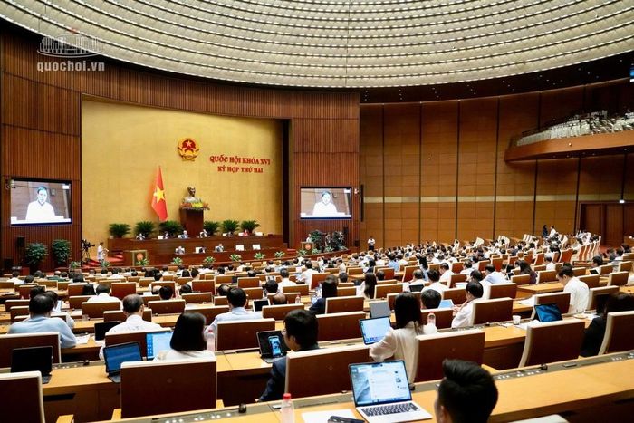 Phiên thảo luận ở hội trường Quốc hội về Tình hình thực hiện Kế hoạch phát triển kinh tế - xã hội năm 2026 và dự kiến kế hoạch phát triển kinh tế - xã hội năm 2027 sáng 31/10. Ảnh: Quốc hội