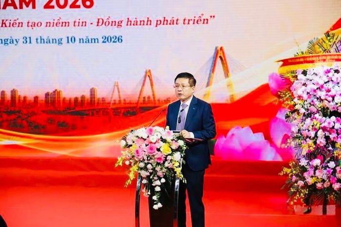 Ông Hồ Sỹ Hùng, Chủ tịch VCCI phát biểu tại Lễ vinh danh