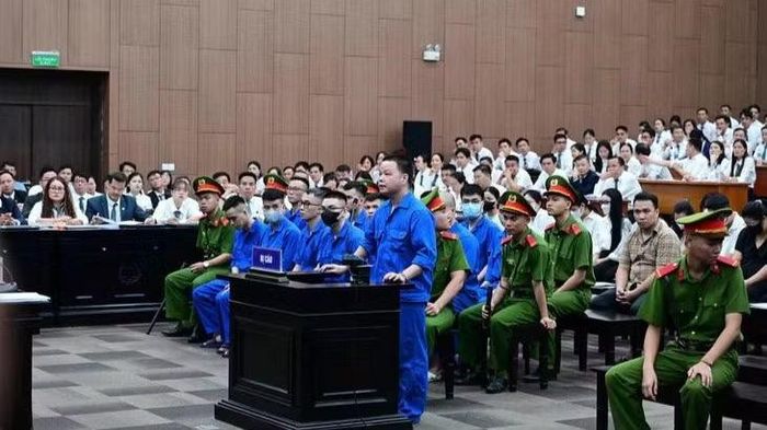 Bị cáo Lê Khắc Ngọ (Mr Hunter) tại tòa. (Ảnh: M.H)