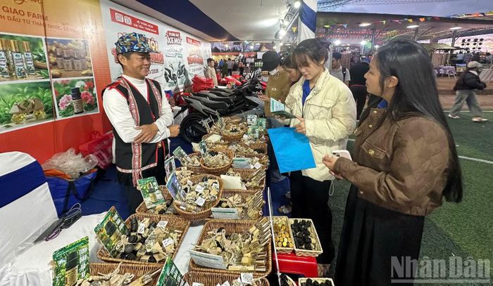 Lễ hội giúp người dân, doanh nghiệp có cơ hội mở rộng thị trường, đưa hàng hóa đến với người tiêu dùng.(Ảnh: ĐÔNG HUYỀN)