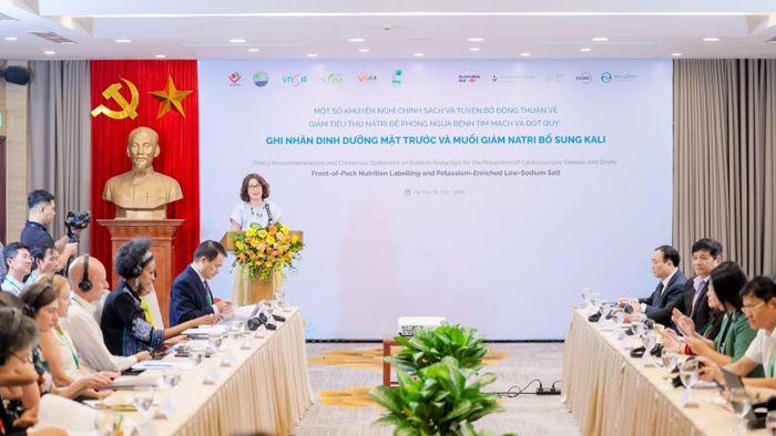 Tiến sĩ Lê Thái Hà, Phó Cục trưởng Cục Phòng bệnh trao đổi tại tọa đàm. (Ảnh: BAN TỔ CHỨC)