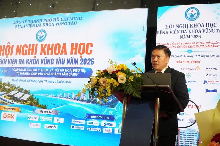  BS.CK2. Lâm Tuấn Tú, Giám đốc Bệnh viện Đa khoa Vũng Tàu phát biểu khai mạc. 