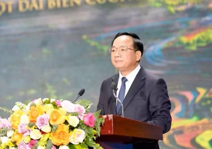Ông Trịnh Văn Quyết, Trưởng Ban Tuyên giáo Trung ương phát biểu tại lễ trao giải.