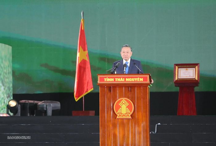 Tổng Bí thư, Chủ tịch nước Tô Lâm phát biểu tại chương trình. (Ảnh: Thành Long)
