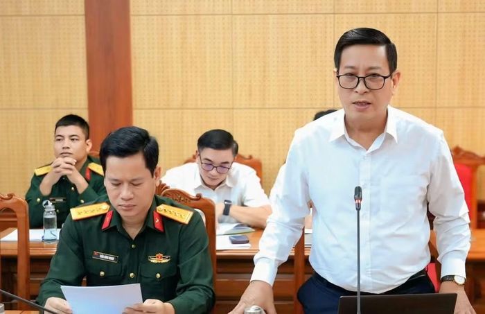 Ông Phạm Hồng Thái - Giám đốc Ban Quản lý Vườn quốc gia Phong Nha - Kẻ Bàng phát biểu tại buổi làm việc - Ảnh: T.Đ