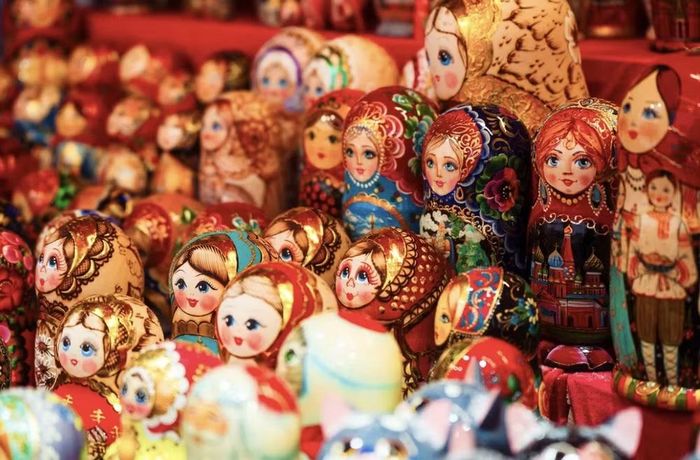 Búp bê Matryoshka tại Trung tâm thương mại GUM. Nguồn: Ủy ban Du lịch Thành phố Moscow