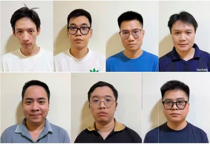 Các bị can trong vụ án.