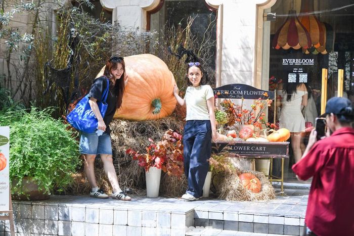 Không chỉ thu hút giới trẻ, địa điểm còn đón nhiều gia đình có trẻ nhỏ vào dịp cuối tuần. Chị Vân Anh (Hưng Yên) cho biết muốn đưa con đến trải nghiệm không gian.