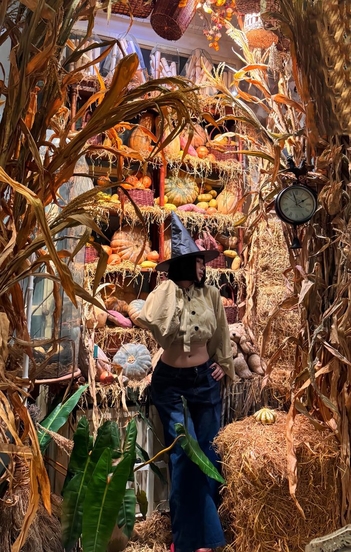 Quán chuẩn bị trước 1 tháng để trang trí cho dịp Halloween. Ảnh: Grootto Cafe & Workshop