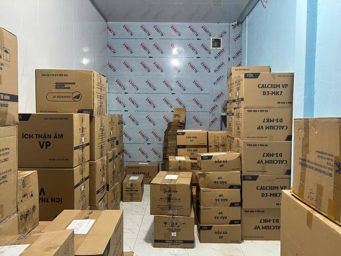 Số hàng hóa tại thời điểm kiểm tra. Ảnh: H.C