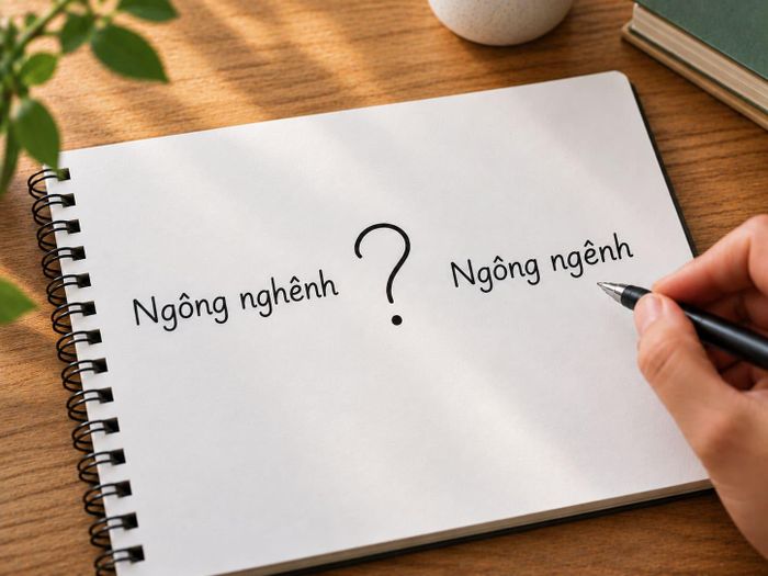 Bạn đang sử dụng từ ngông nghênh hay ngông ngênh? Ảnh: AI