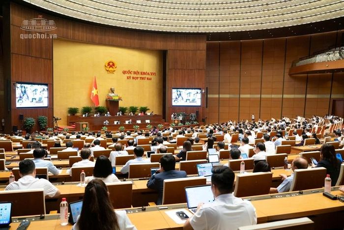 Quang cảnh phiên làm việc của Quốc hội sáng 31/10. Ảnh: Quốc hội