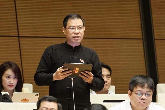 Đại biểu Lò Văn Thọ, Đoàn ĐBQH tỉnh Sơn La. (Ảnh: TTXVN)