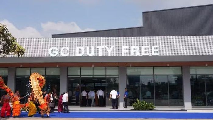 Cửa hàng miễn thuế Thế Kỷ Vàng tại Cửa khẩu quốc tế Mộc Bài-Tây Ninh. (Ảnh: Minh Phú/TTXVN)