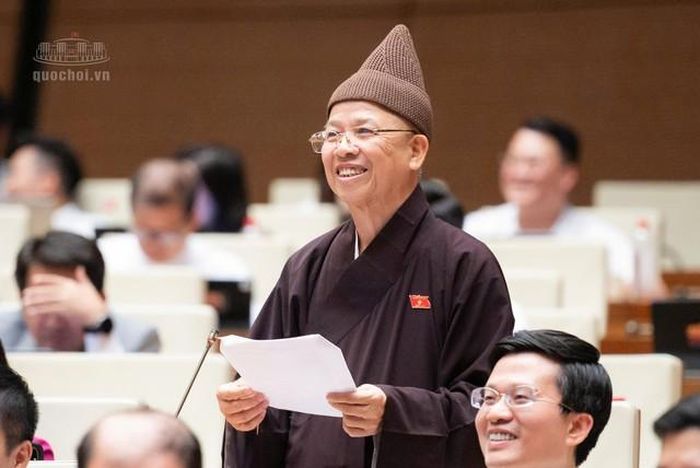 Hòa thượng Thích Thanh Quyết (Ảnh: Media Quốc hội).