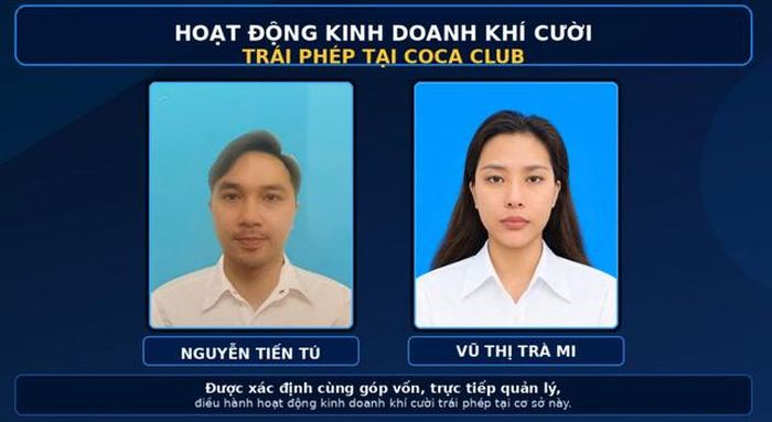 Hai đối tượng chính chủ mưu của vụ án. Ảnh: Công an Tp.Quảng Ninh.