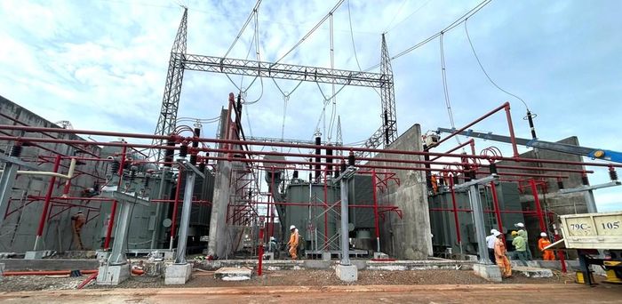 MBA ATI được lắp đặt hoàn chỉnh trước giờ đóng điện. Ảnh - Thái Bình