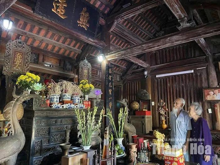Ông Lê Viết Luân - cháu nội Phó bảng Lê Viết Tạo tự hào khi kể về truyền thống hiếu học của dòng họ Lê Viết.