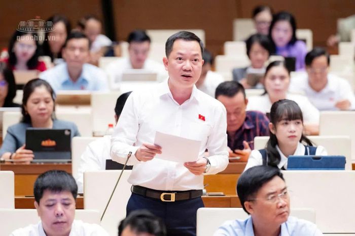 Đại biểu Trịnh Xuân An (Đoàn Đại biểu Quốc hội thành phố Đồng Nai) phát biểu thảo luận tại hội trường ngày 31-10. Ảnh: CTV