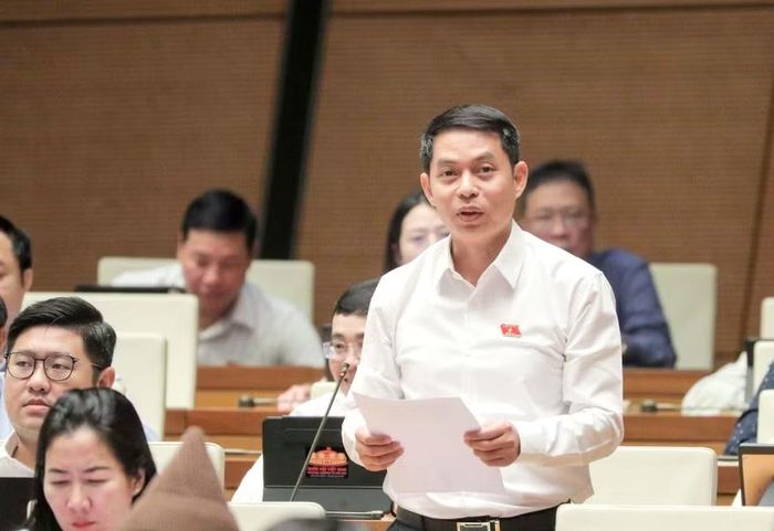 ĐB Phạm Ngọc Lâm cho rằng cần giảm phụ thuộc vào tín dụng ngân hàng để bảo đảm tăng trưởng bền vững. Ảnh: Đoàn ĐBQH tỉnh Gia Lai