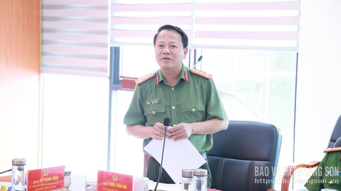 Phó Giám đốc Công an tỉnh thông qua kế hoạch triển khai mô hình và thực hiện kết luận của lãnh đạo Bộ Công an