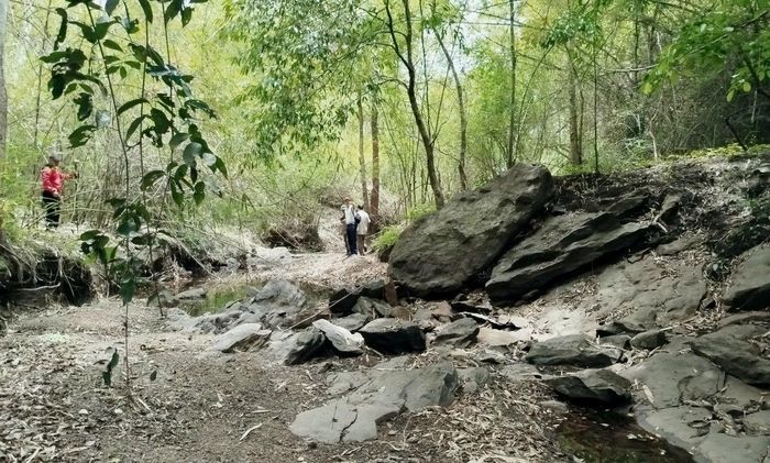 Suối Đắk Đam vào mùa khô
