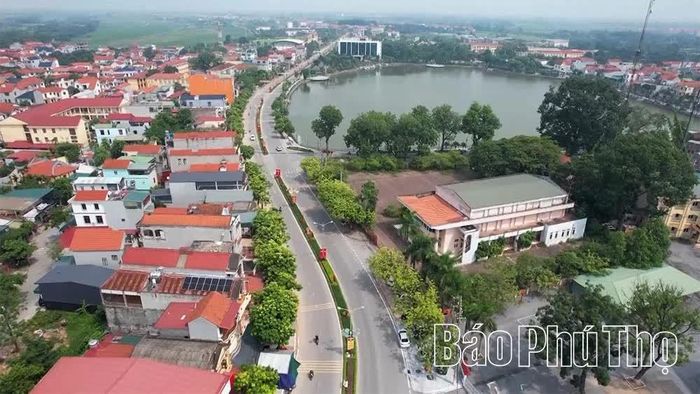 Diện mạo xã Vĩnh Tường ngày càng khang trang, hạ tầng đồng bộ.