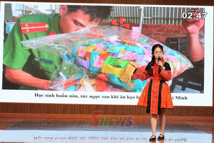 Phần thi hùng biện của Trường THCS Tô Hiệu, phường Tô Hiệu.