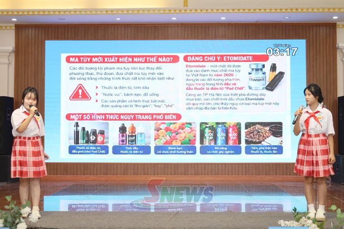 Phần thi hùng biện của Trường THCS Mường Khiêng 1, xã Mường Khiêng.