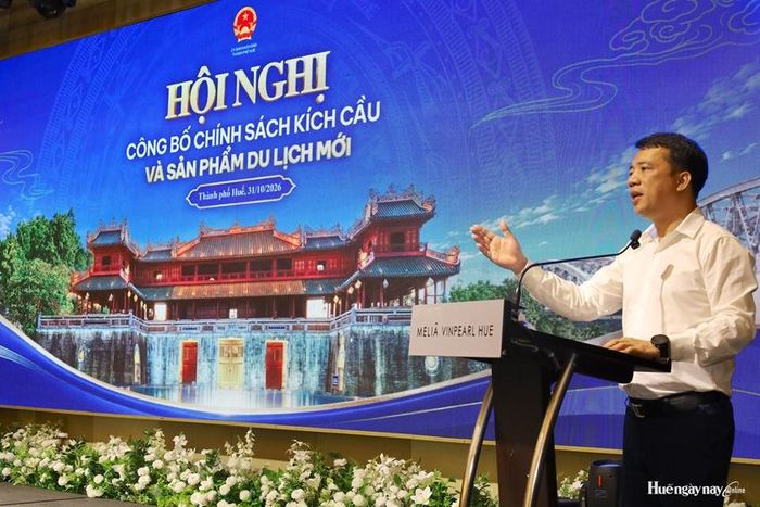 Phó Chủ tịch UBND thành phố Trần Hữu Thùy Giang phát biểu tại hội nghị.