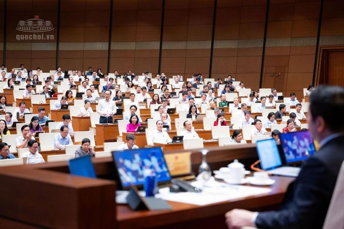 Các đại biểu tham dự phiên thảo luận sáng 31/10. Ảnh: Media Quốc hội.