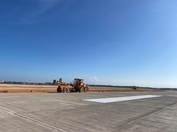 Tập đoàn Cienco4 đang rốt ráo hoàn thiện các hạng mục còn lại tại dự án Cảng hàng không Quảng Trị.