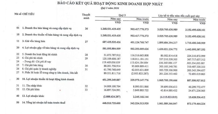 Tình hình kinh doanh của Biwase.