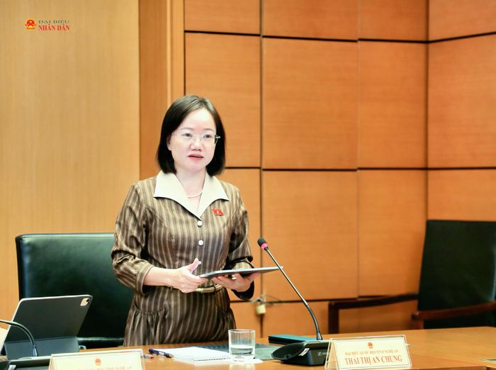 ĐBQH Thái Thị An Chung (Nghệ An). Ảnh: Khánh Duy