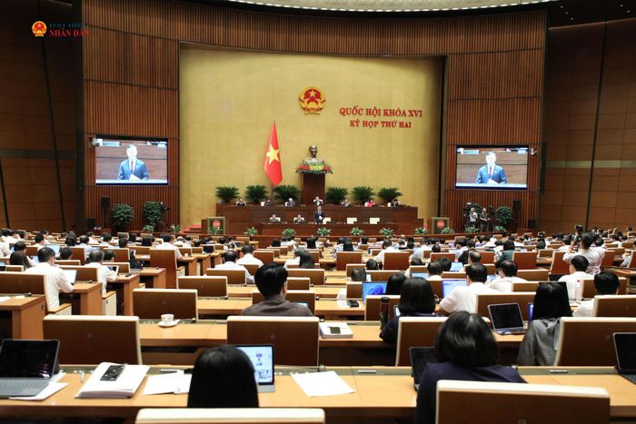 Toàn cảnh phiên thảo luận tại hội trường sáng 31/10. Ảnh: Khánh Duy